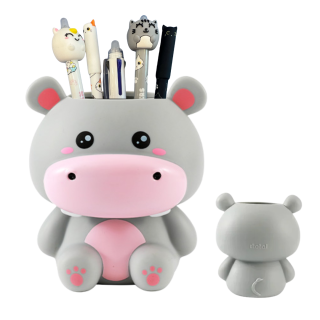 Porta Canetas Hipopótamo 3D