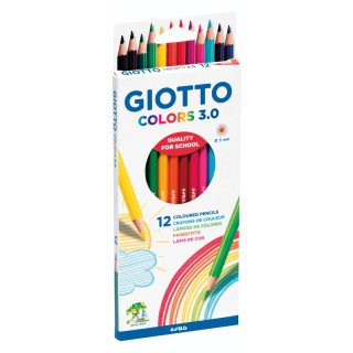 Lápis de Cor Giotto Colors 3.0 - 12 unidades