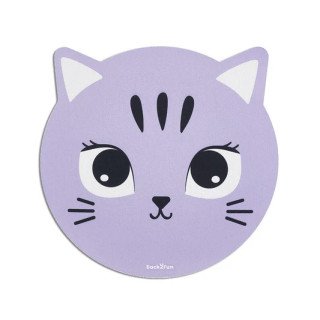 Tapete Rato Redondo Gato Roxo  - Back2Fun
