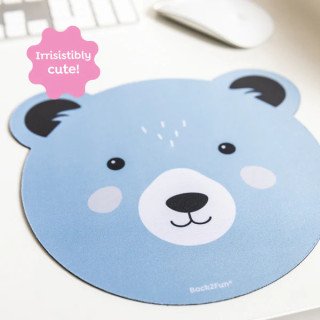 Tapete Rato Redondo Urso Azul - Back2Fun