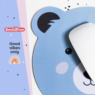 Tapete Rato Redondo Urso Azul - Back2Fun