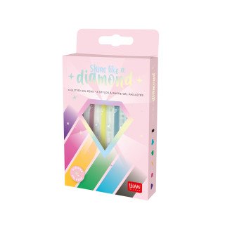 Conjunto de 6 Canetas com Glitter Legami