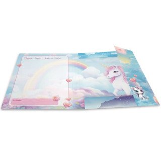 Pasta de Elásticos Unicórnio - HERMA