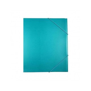 Pasta Plástico C/Elásticos A4 Verde Água