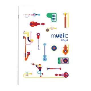 Caderno Música A4 20 Folhas