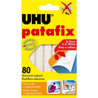 Massa Fixadora UHU Patafix Branco - 80 Pastilhas