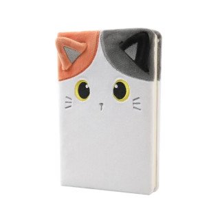 Caderno de Pelúcia A5 Gato Laranja