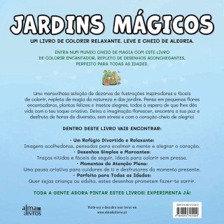 Livro para Colorir Jardins Mágicos