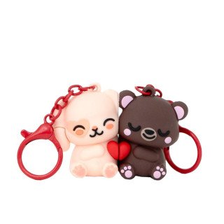 Kit de 2 Porta-chaves - Coelhinho e Ursinho