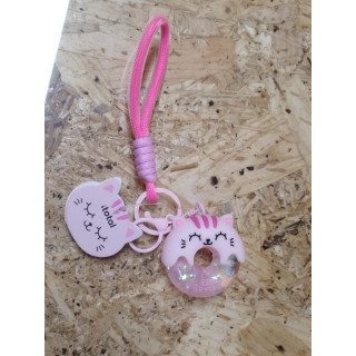 Porta Chaves Liquid Donut Gato rosa