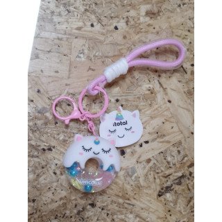 Porta Chaves Liquid Donut Unicórnio