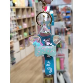 Porta Chaves Liquid Estrela Unicórnio Azul