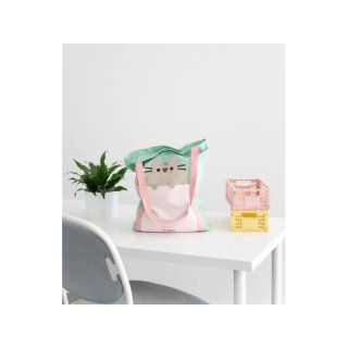 Tote Bag com fecho e bolso - Pusheen