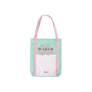 Tote Bag com fecho e bolso - Pusheen