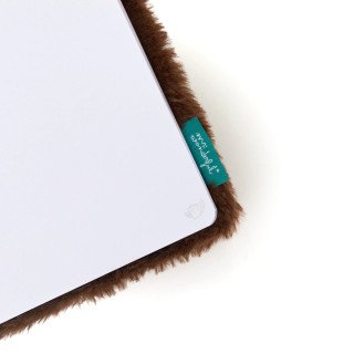 Caderno A5 de Peluche com Bolso e Extras - Lazy ursinho