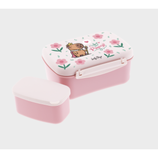 Caixa de Lanche Capivara com Flores