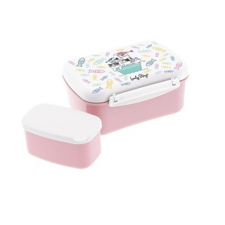 Caixa de Lanche Gatinhos tampa cinza