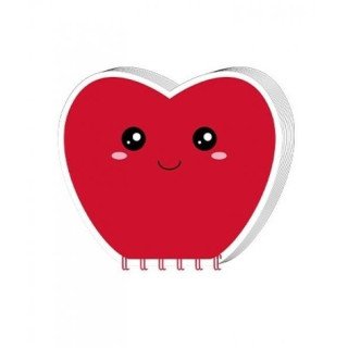 Mini Bloco de Notas Coração 80Fls - iTOTAL