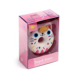 Borracha em forma de Donut Gatinho
