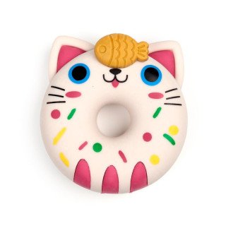 Borracha em forma de Donut Gatinho