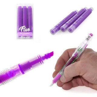 Sublinhador Recarregável Lilás Office Box