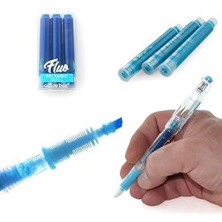 Sublinhador Recarregável Azul Office Box