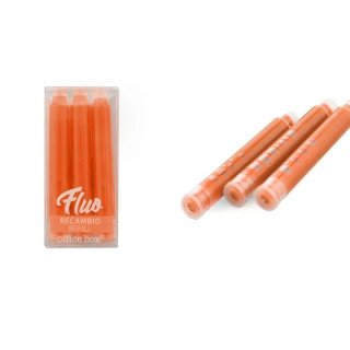 Conjunto 3 Recargas Laranja para Sublinhadores Office Box