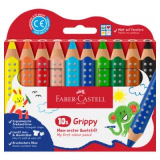Faber-Castell Lápis de Cor Grippy c/10