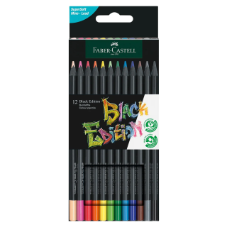 Lápis Cor Faber-Castell Black Edition Super Soft C/12