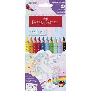 Lápis Cor Faber-Castell Jumbo Grip caixa com  8+2