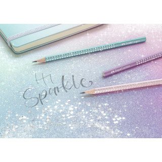 Lápis Sparkle Azul Metálico Faber-Castell