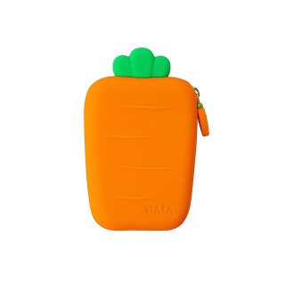 Porta Moedas em Silicone - Cenoura