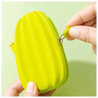 Porta Moedas em Silicone - Cacto