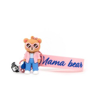 Porta-chaves com charms - Mamãe Ursa