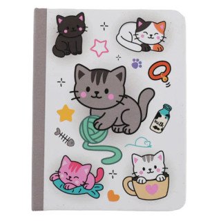 Mini NoteBook iTOTAL Gato Cinza