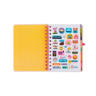 Conjunto agenda Mr. Wonderful pequena 2026-27 Semanal + 3 canetas apagáveis Bo-Bo - Ready
