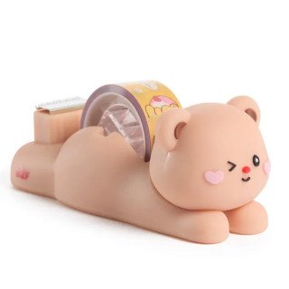 Fita decorativa Washi Tape + Desenrolador Urso