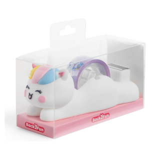 Fita decorativa Washi Tape + Desenrolador Unicornio