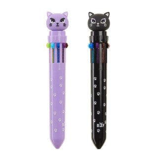 Caneta esferográfica Kitty 10 cores - Back2Fun