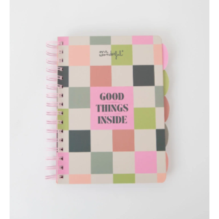 Caderno A5 com separadores Good Things Inside
