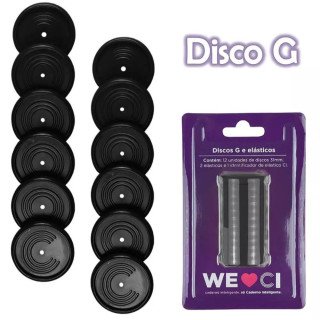 Discos e Elásticos G Preto Caderno Inteligente