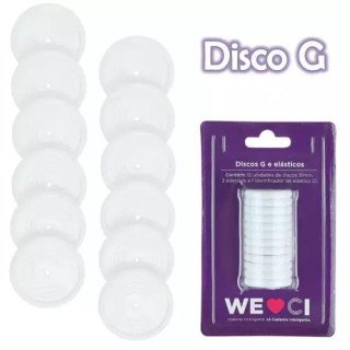 Discos e Elásticos G Branco Caderno Inteligente