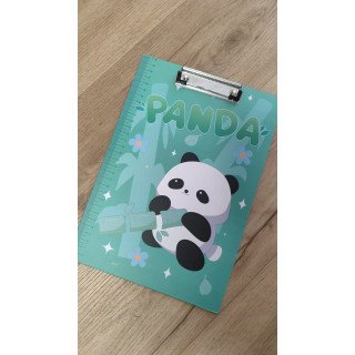 Prancheta de Cartão com Régua Panda - VERDE