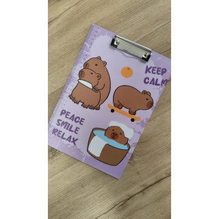 Prancheta de Cartão com Régua Capivara - KEEP CALM