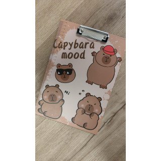 Prancheta de Cartão com Régua Capivara - CAPYBARA MOON