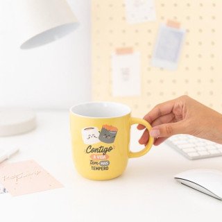 Caneca - Contigo a vida tem mais tempero