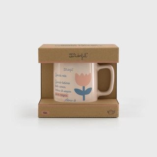 Caneca de Cerâmica Mr. Wonderful Branca - Querida Mãe