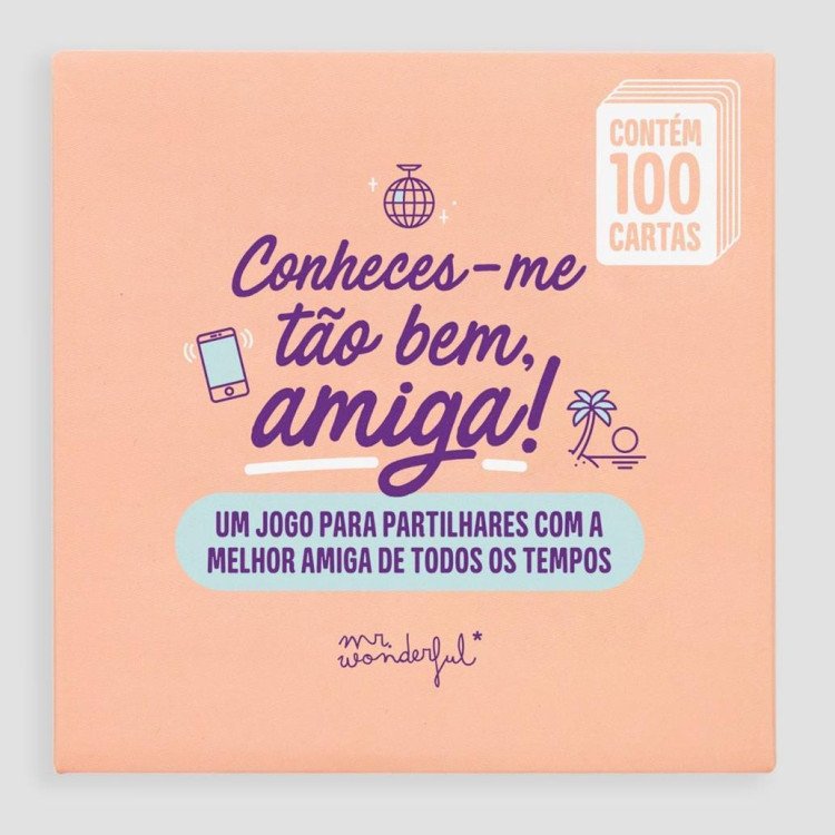Jogo de cartas - Conheces-me tão bem, amiga!