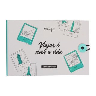Álbum de fotos viagem - Viajar é viver a vida