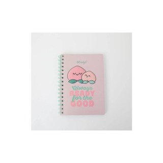 Caderno A5 3D Pêssego - Always ready for the good